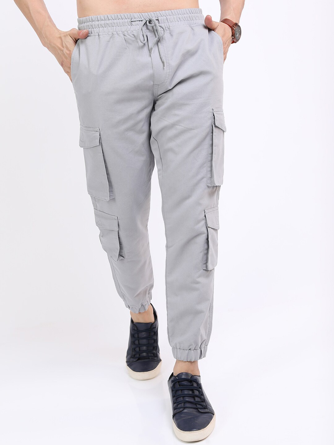 

HIGHLANDER Men Grey Joggers Trouser
