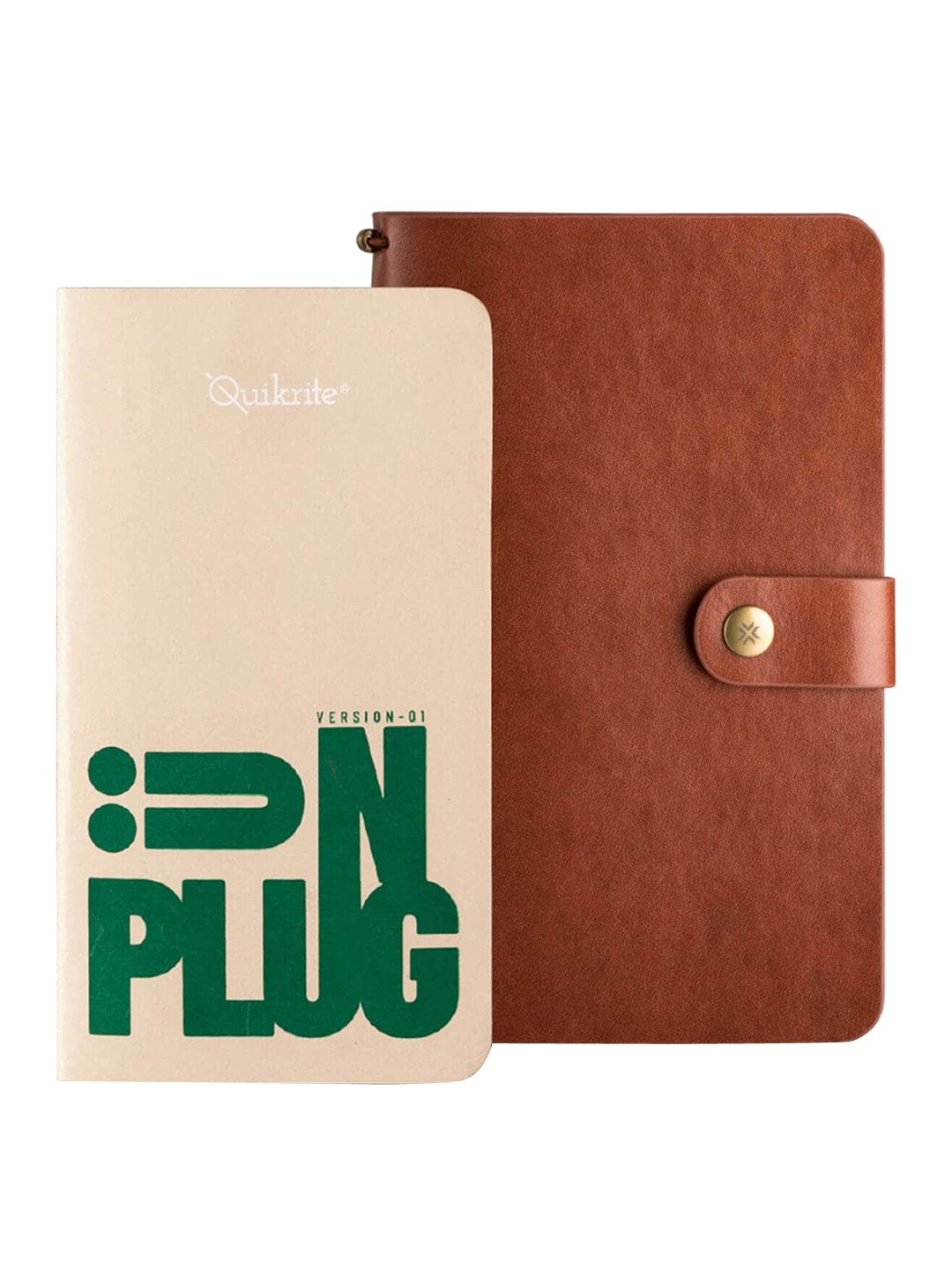 

Pennline Brown Solid Journal With Unplug