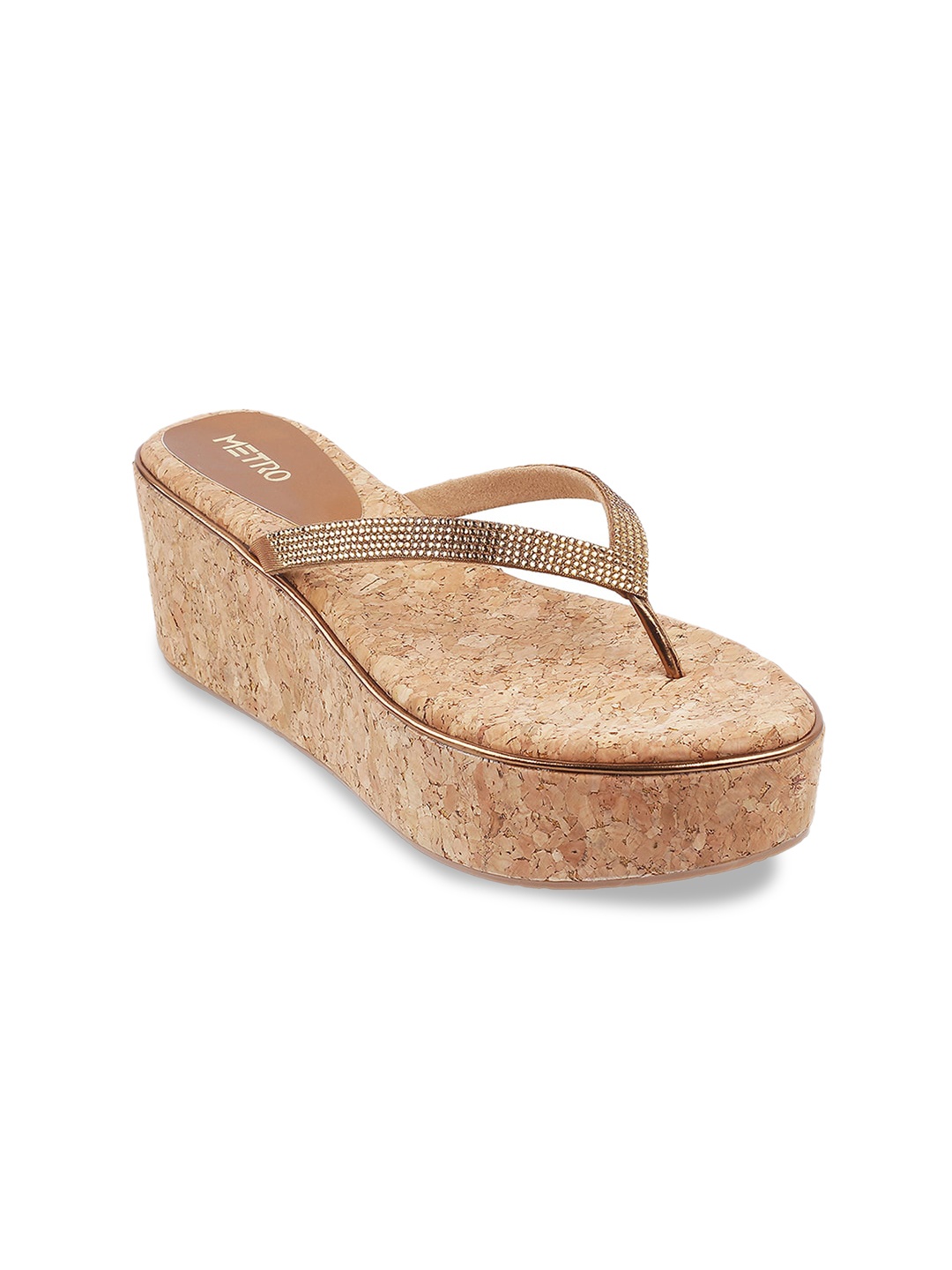 

Metro Gold-Toned Wedge Sandals