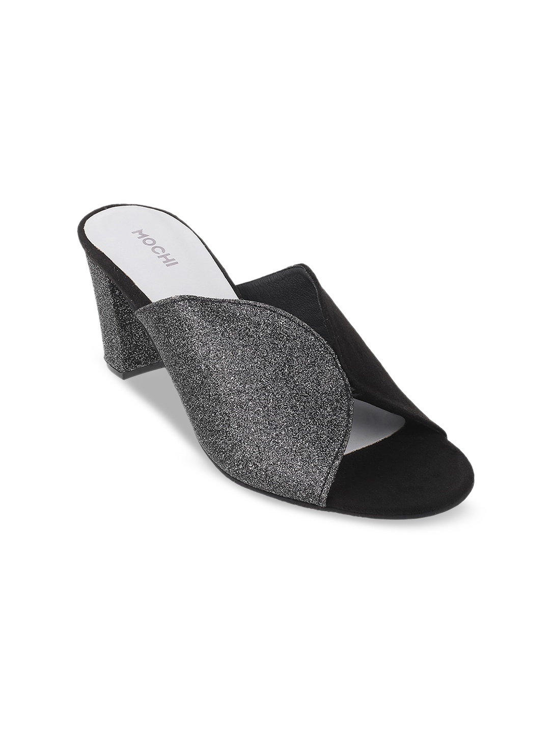 

Mochi Black Block Mules