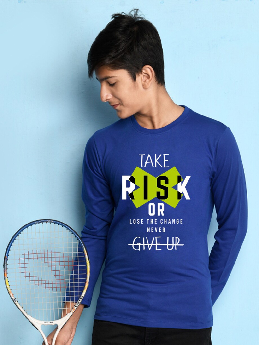 

NUSYL Boys Blue Colourblocked T-shirt