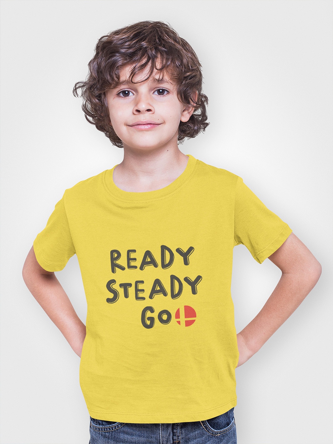 

MA Baby Boys Yellow Typography Printed Pure Cotton Bio Finish T-shirt