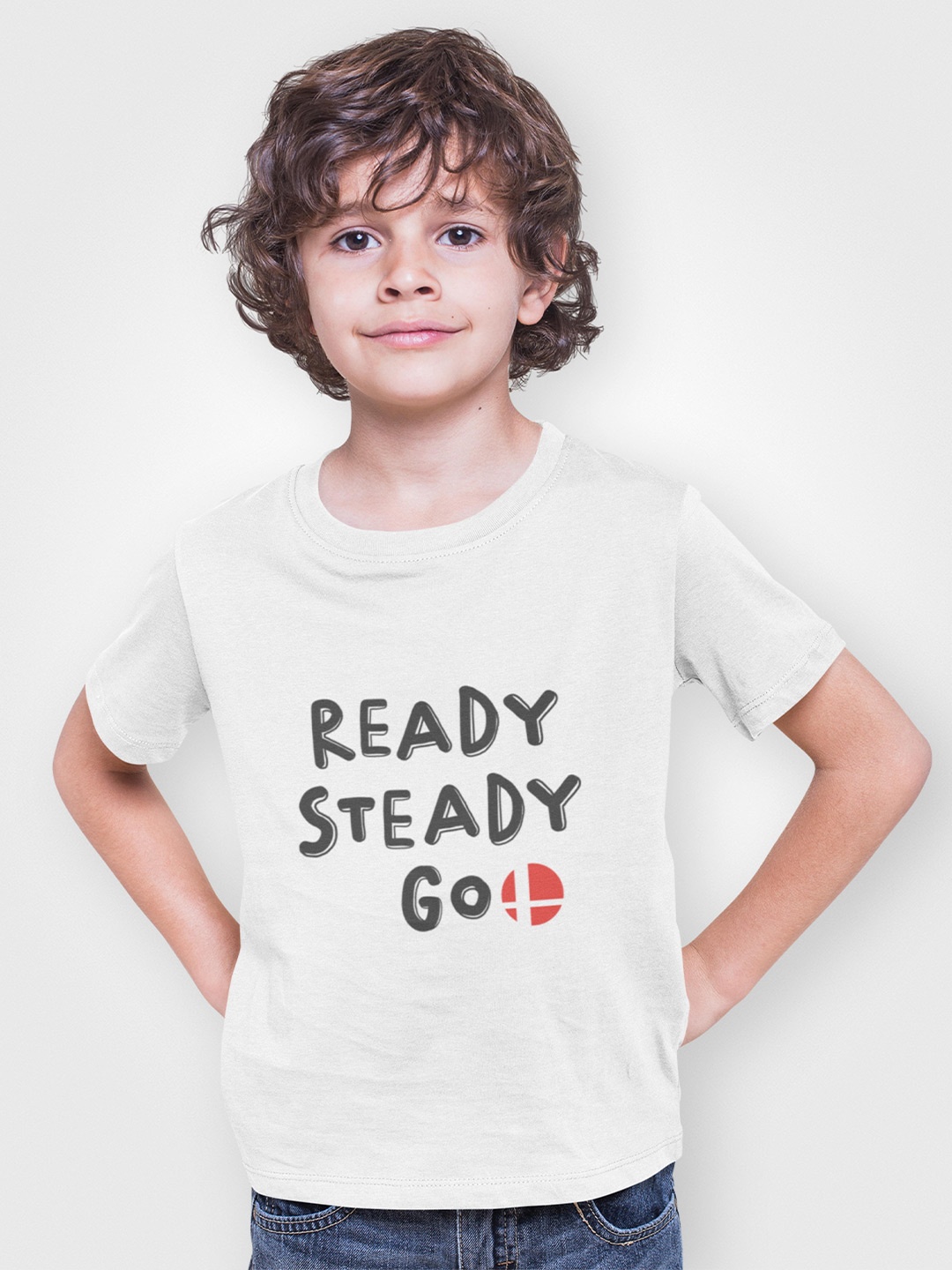 

MA Baby Boys White Typography Printed Pure Cotton T-shirt