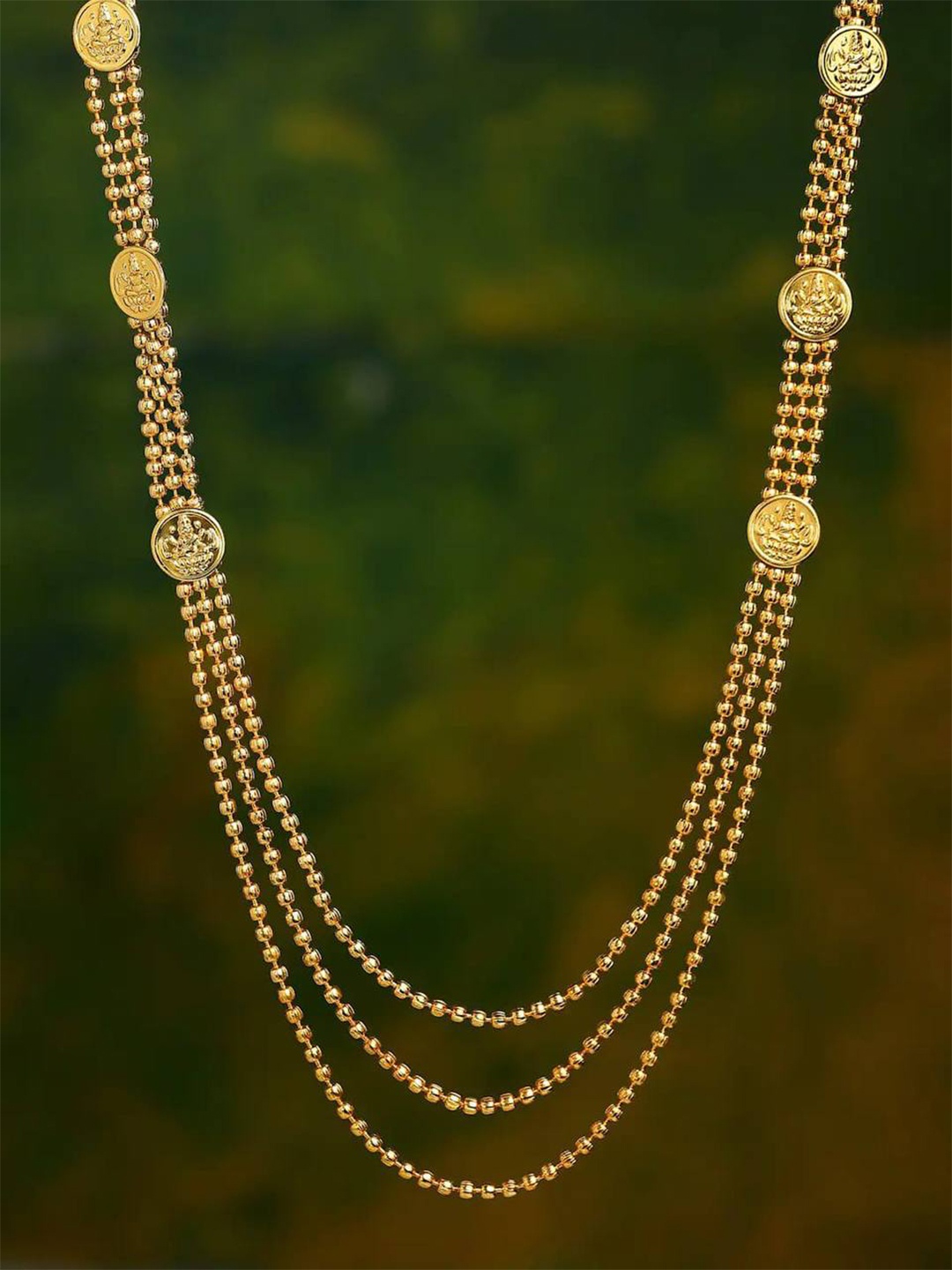

LAFORWORD Gold-Toned Brass Gold-Plated Layered Necklace