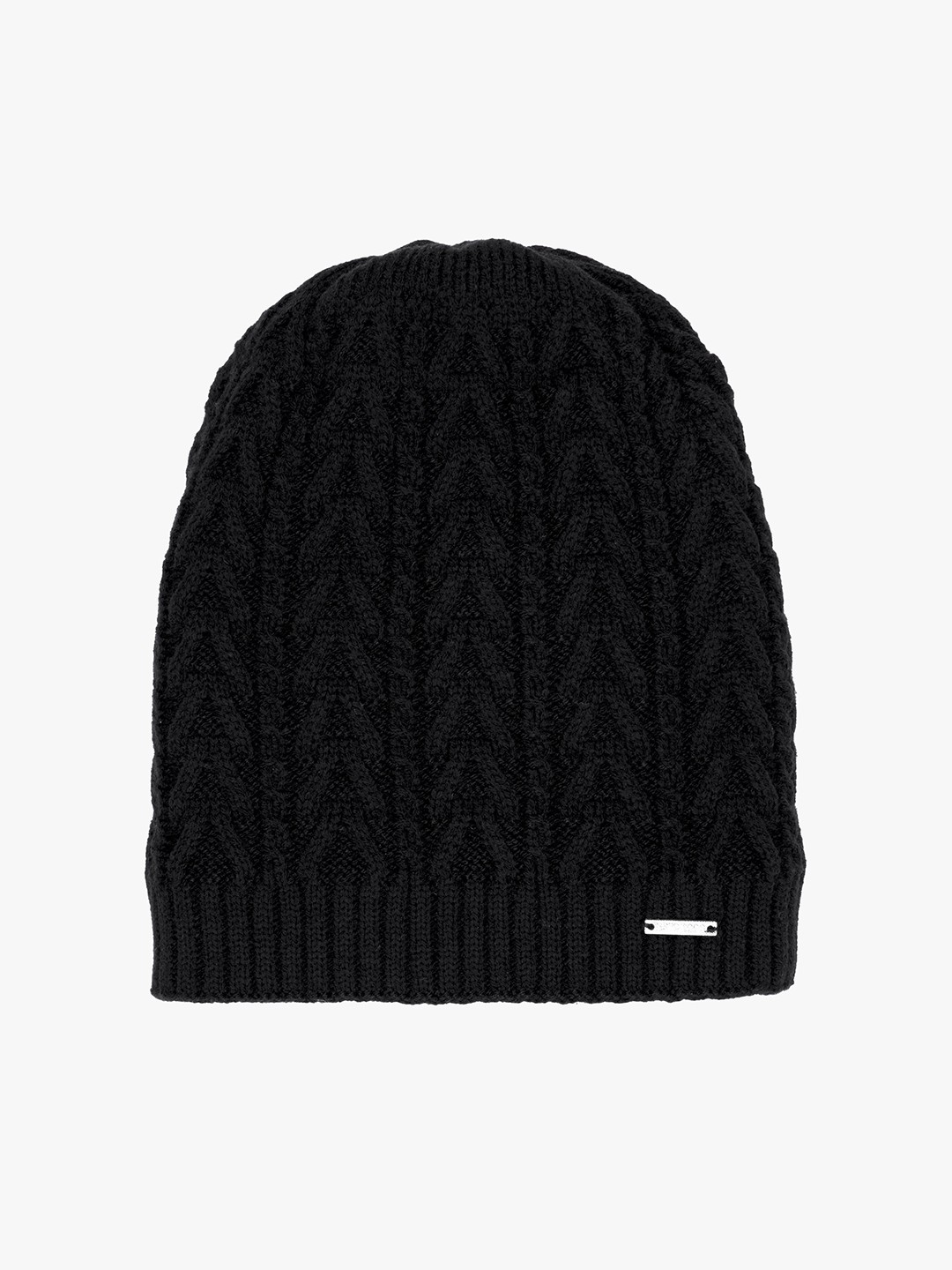 

Status Quo Men Black Solid Beanie