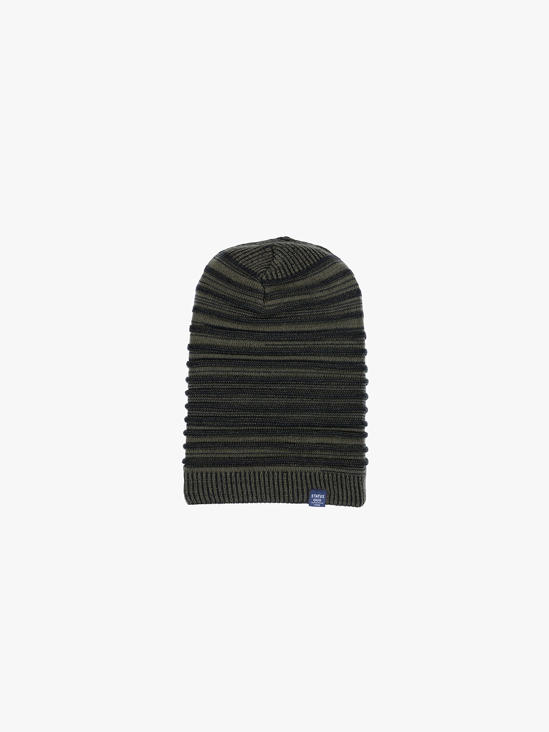 

Status Quo Men Olive Green Knitted Beanie