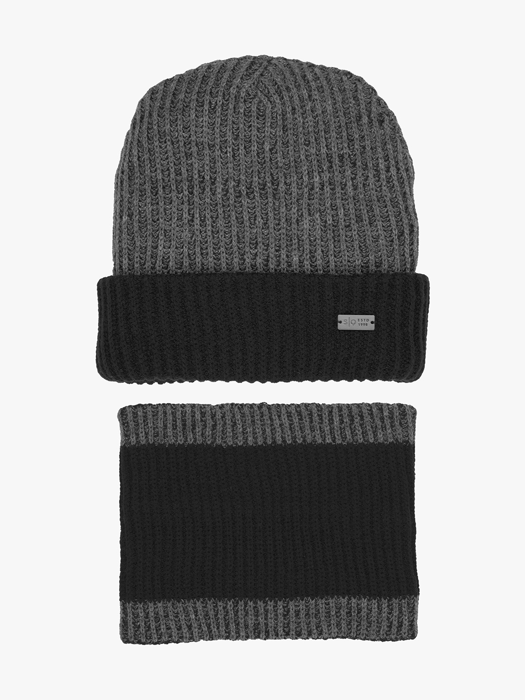 

Status Quo Men Navy Blue & White Self Designed Acrylic Beanie