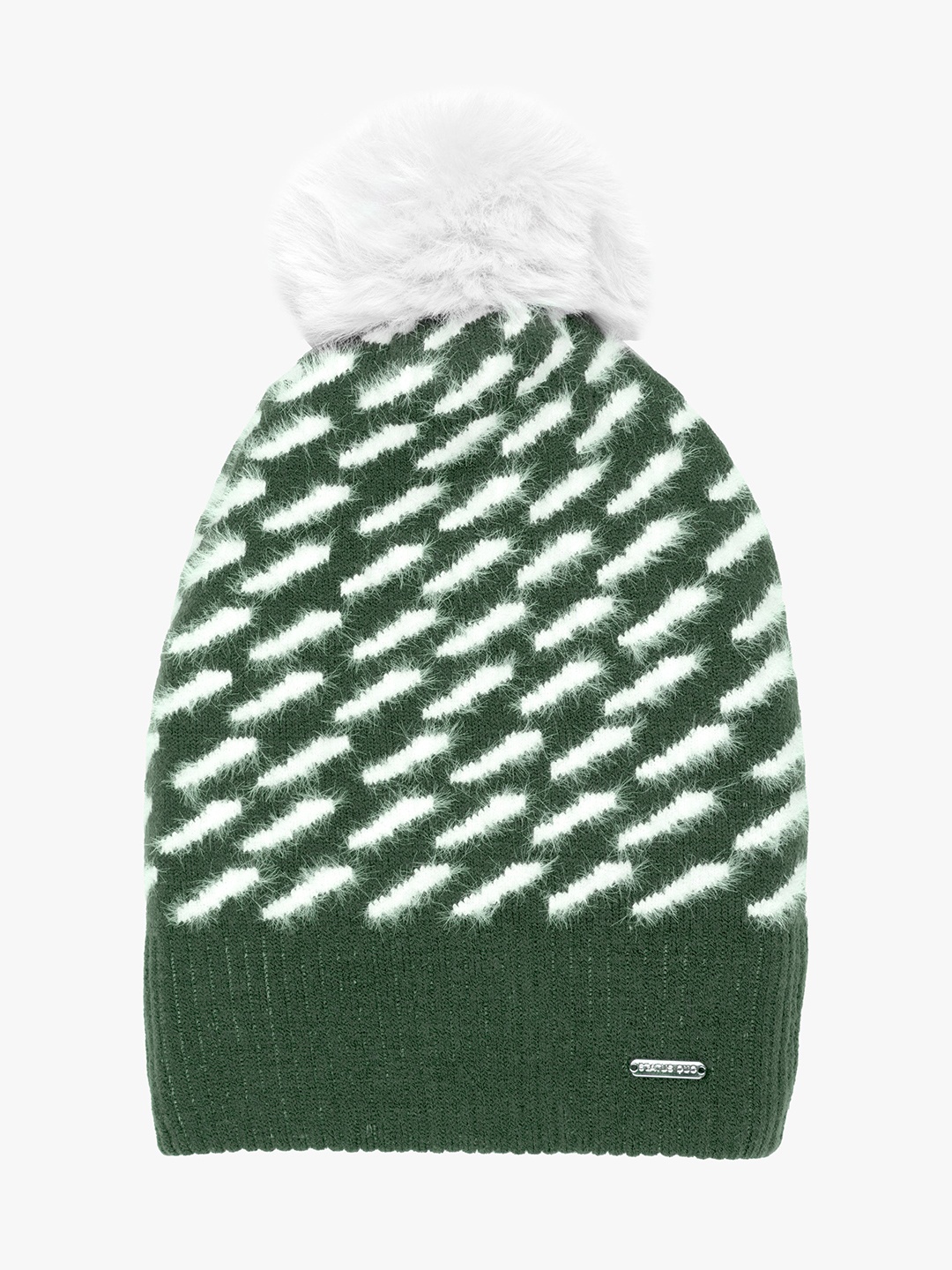 

Status Quo Women Green & White Beanie