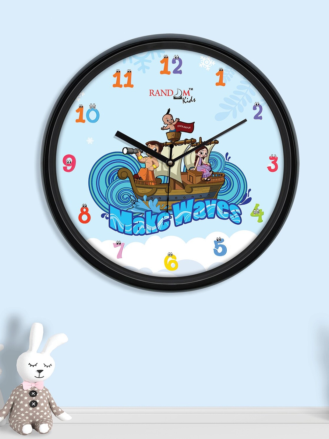 

Random Chhota Bheem Stylish Wall Clock, Navy blue