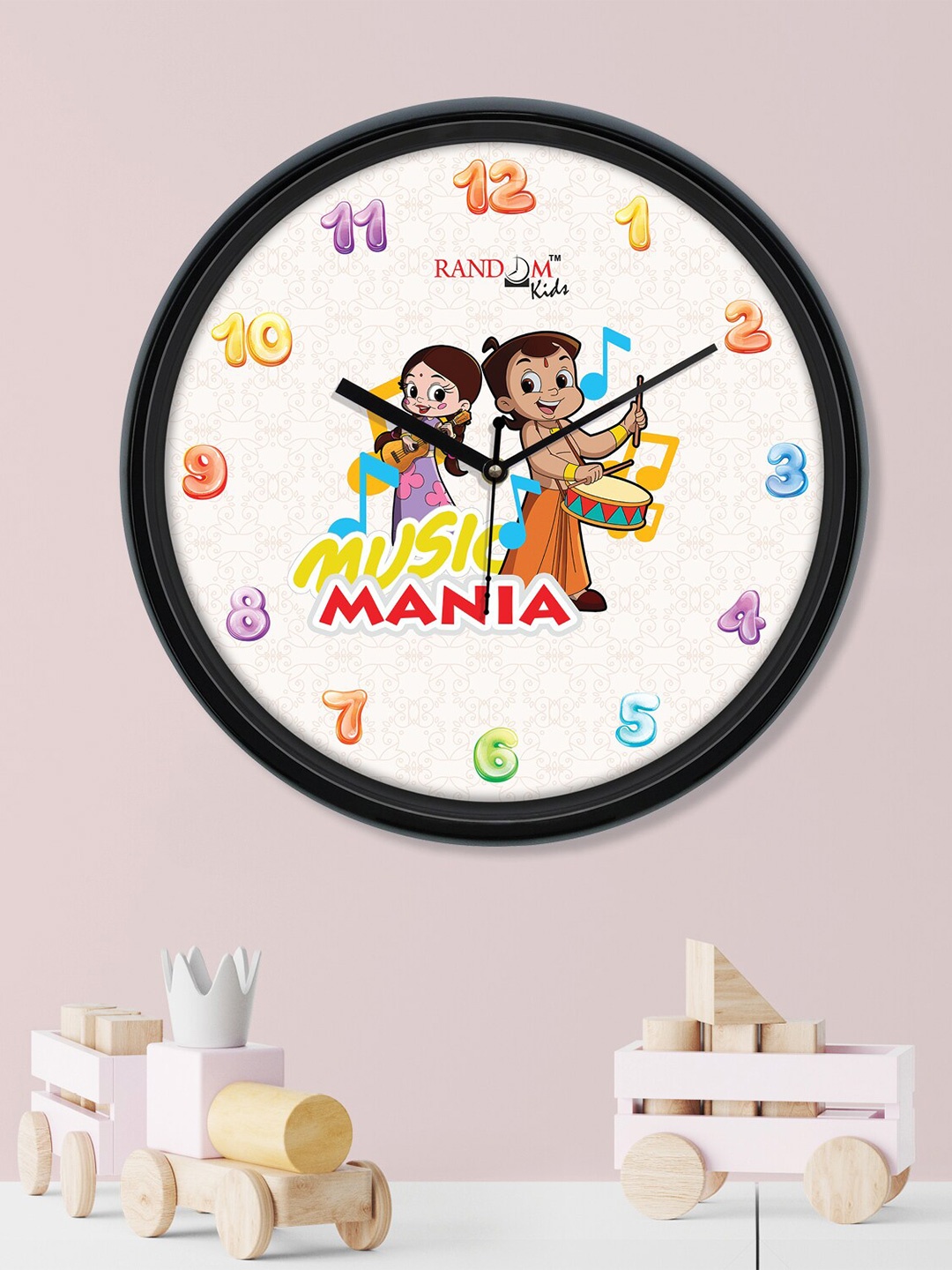 

Random Chhota bheem stylish wall clock cream