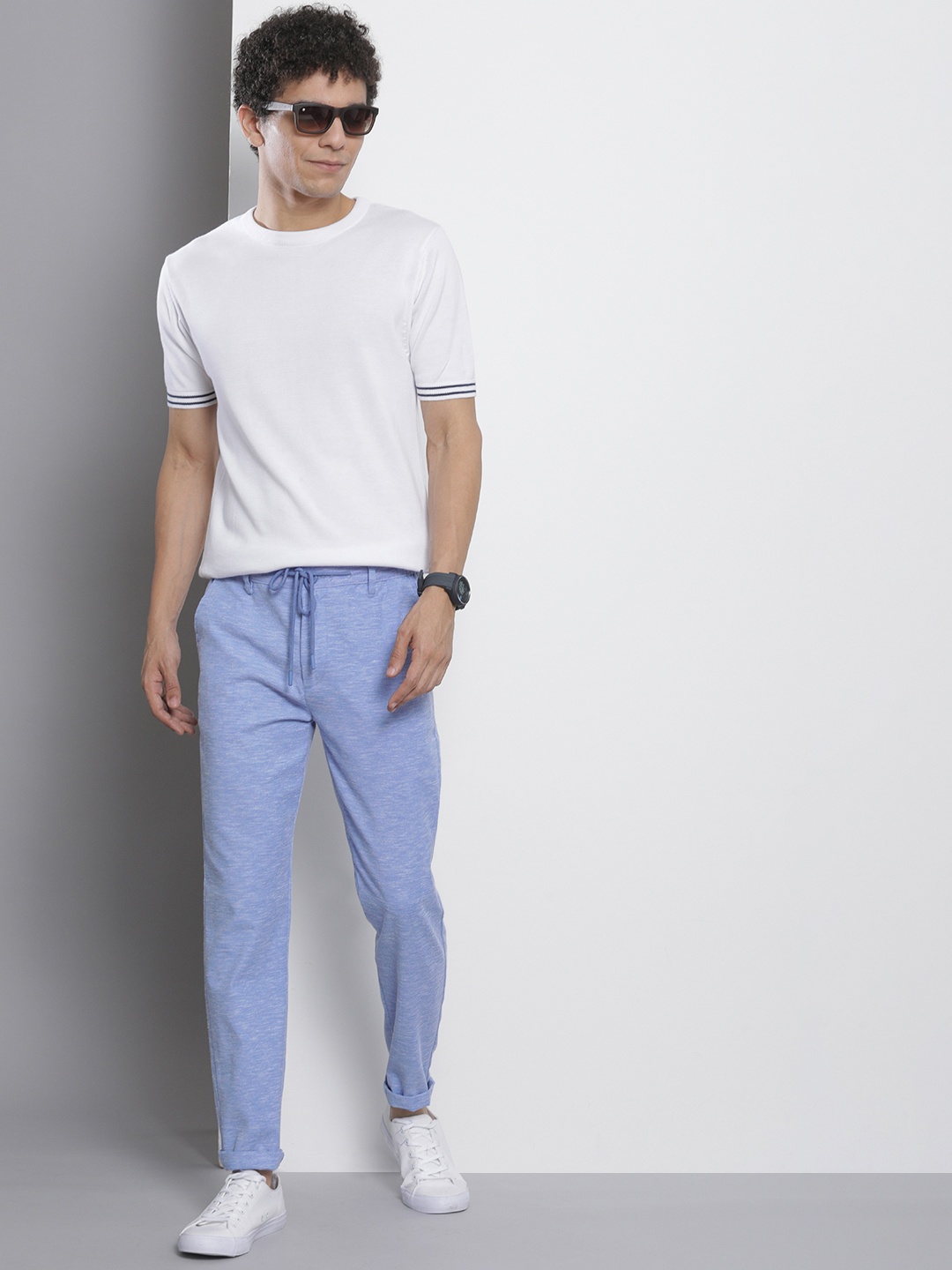 

The Indian Garage Co Men Trousers, Blue