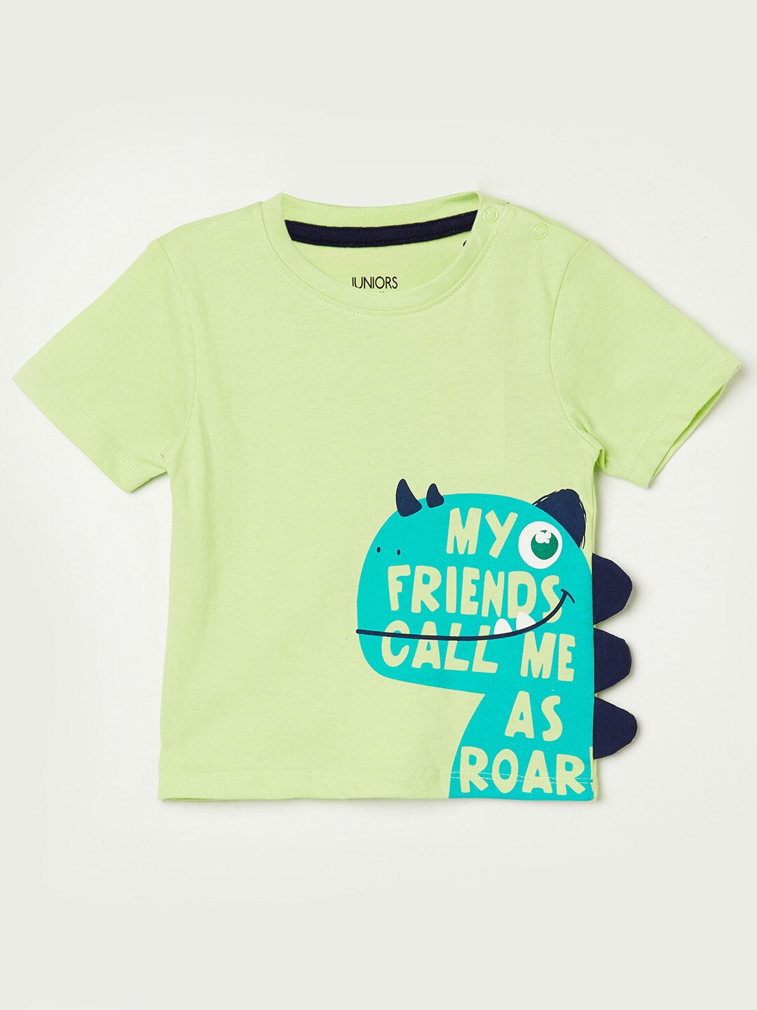 

Juniors by Lifestyle Boys Green Printed T-shirt