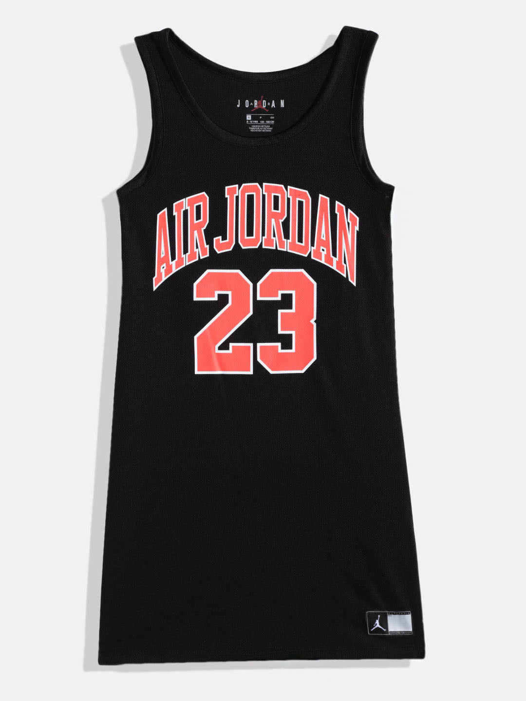 

Jordan Black Brand Logo Printed T-shirt Dress