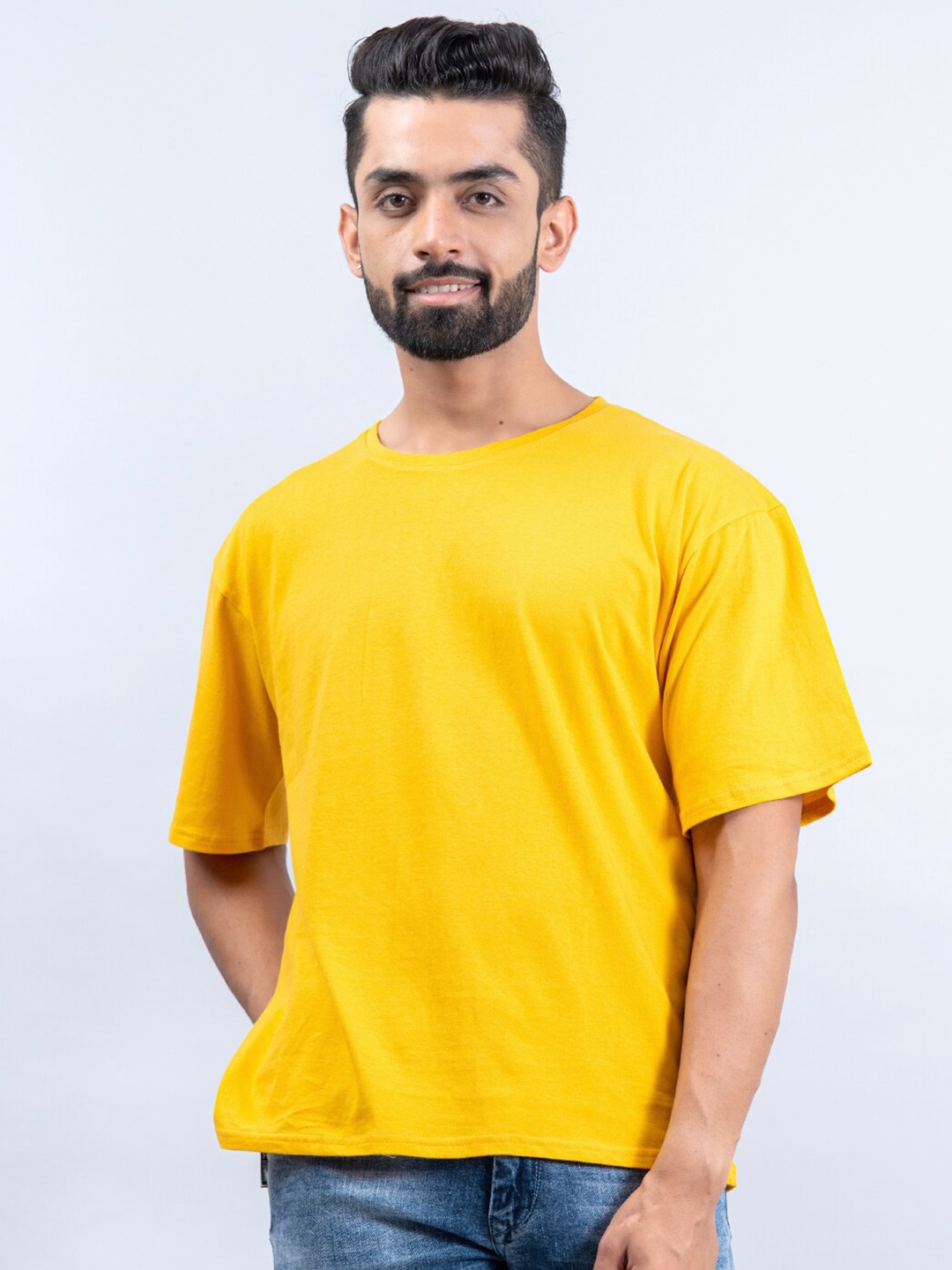 

Tistabene Men Yellow Oversized T-shirt
