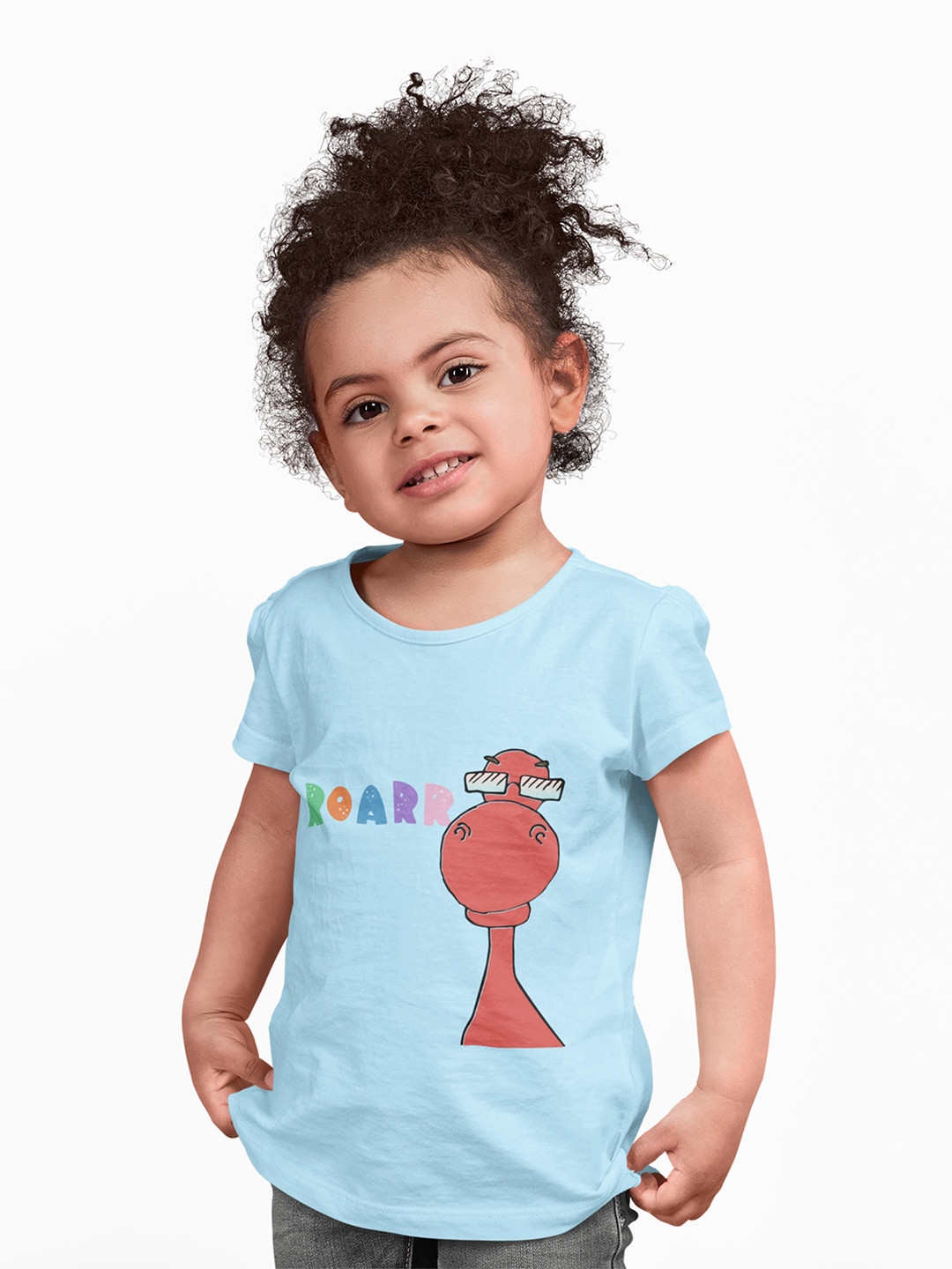 

MA Baby Girls Turquoise Blue Pure Cotton Bio Finish T-shirt