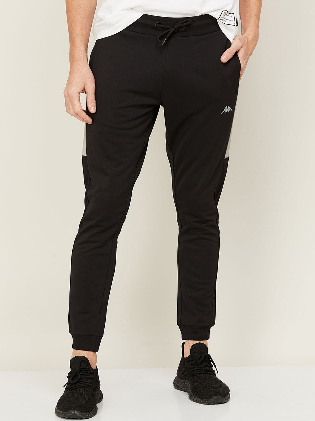 

Kappa Men Black Solid Track Pants