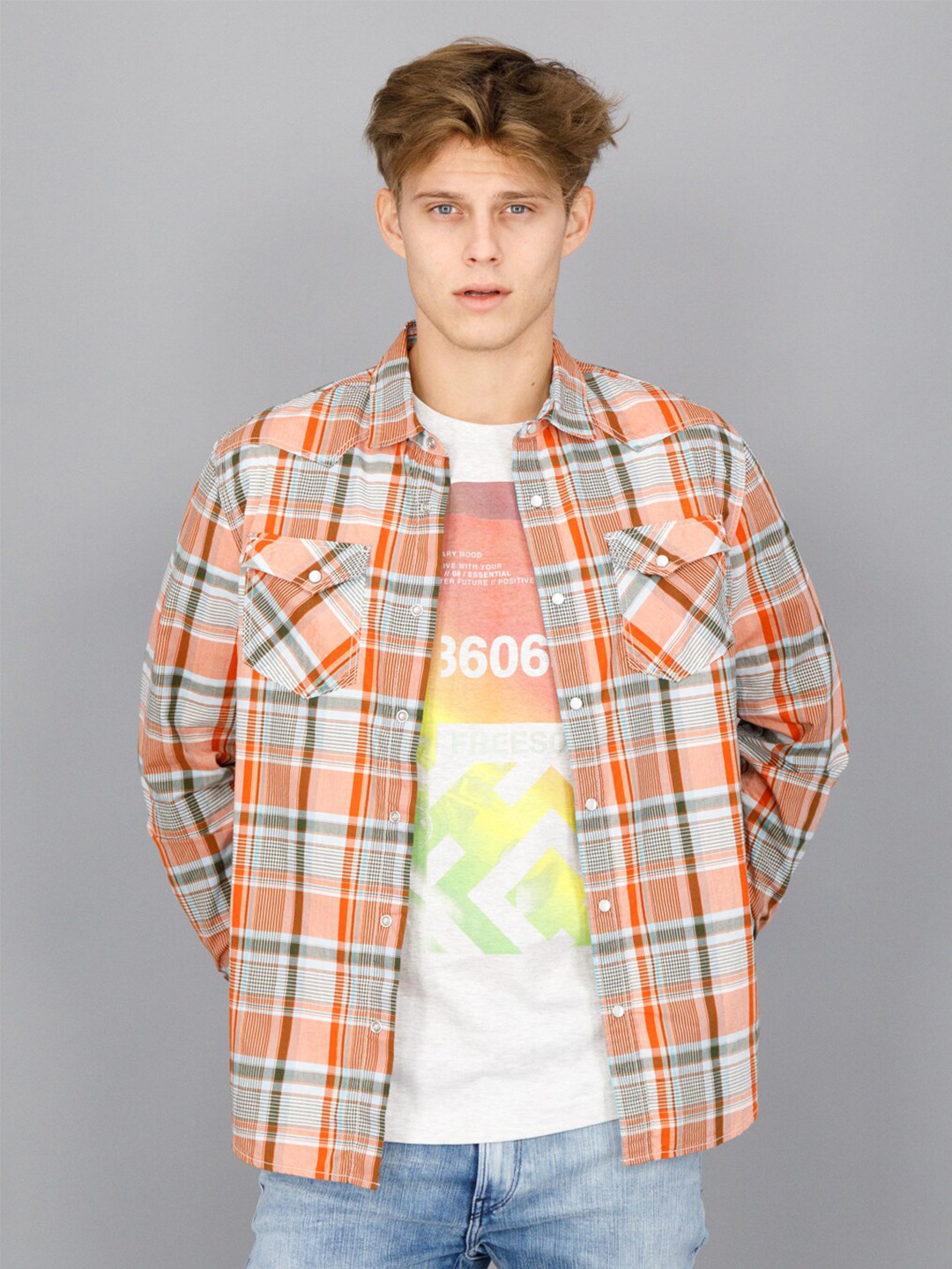 

FREESOUL Men Multicoloured Slim Fit Checked Casual Shirt, Multi