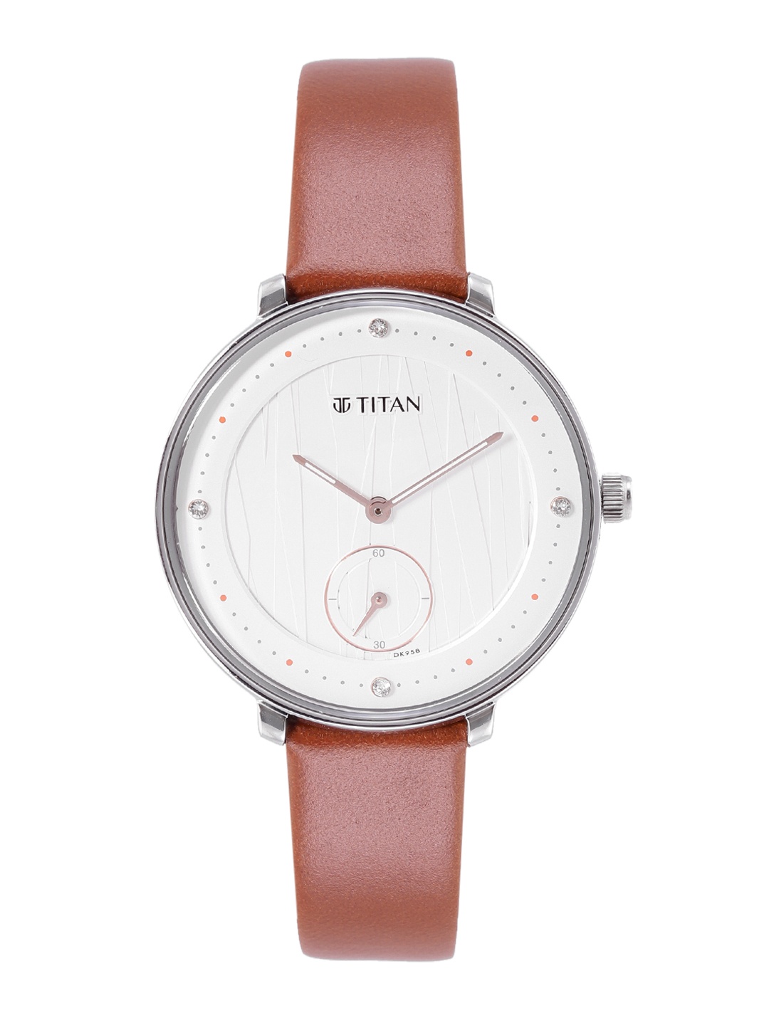 

Titan Women Leather Straps Analogue Watch 95030WM01, White