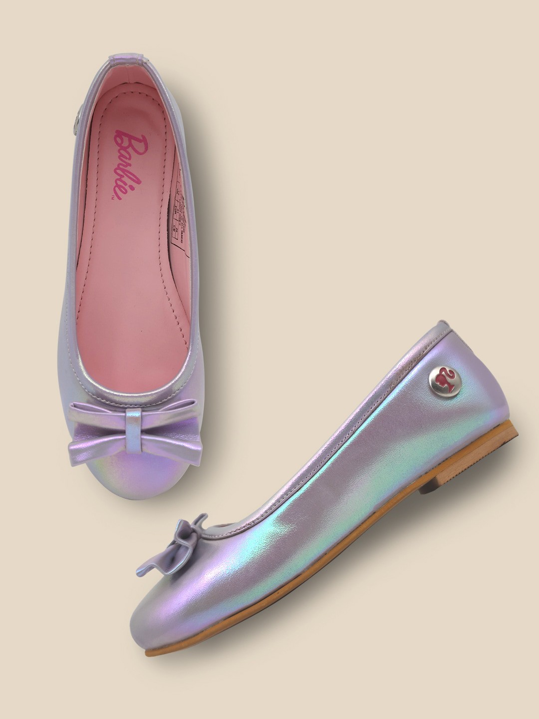 

Kids Ville Girls Barbie Printed Ballerina, Grey