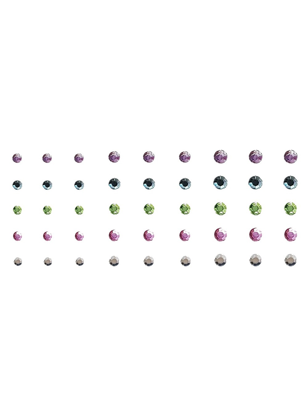 

Comet Busters 45 Pcs Reusable Designer Bindis - Multicoloured, Multi