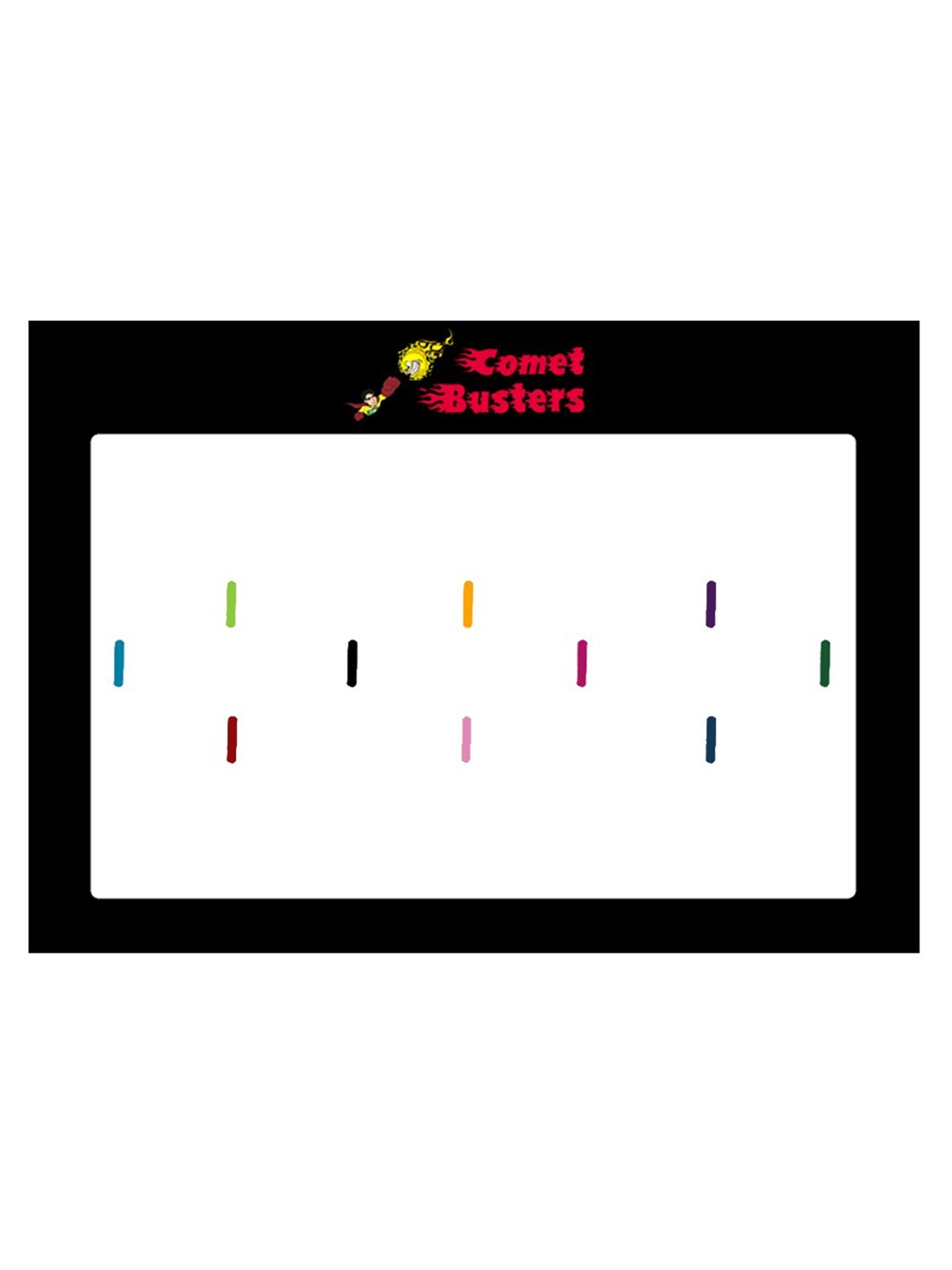 

Comet Busters 10 Pcs Reusable Designer Bindis - Multicoloured, Multi