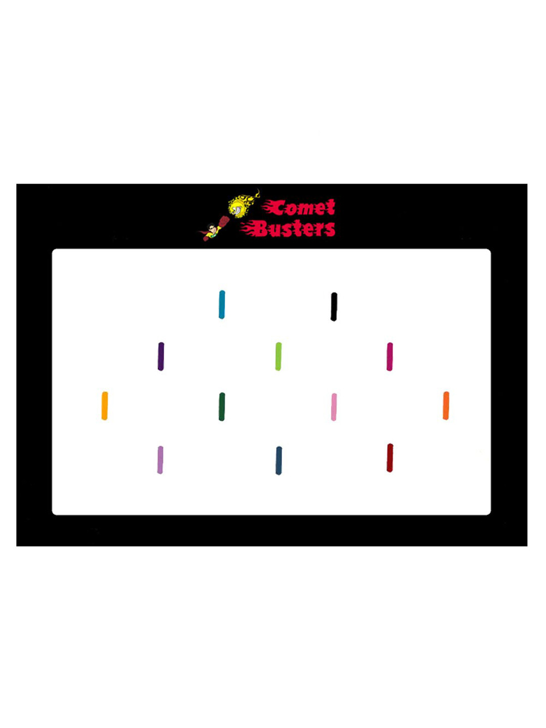 

Comet Busters 12 Pcs Reusable Designer Bindis - Multicoloured, Multi