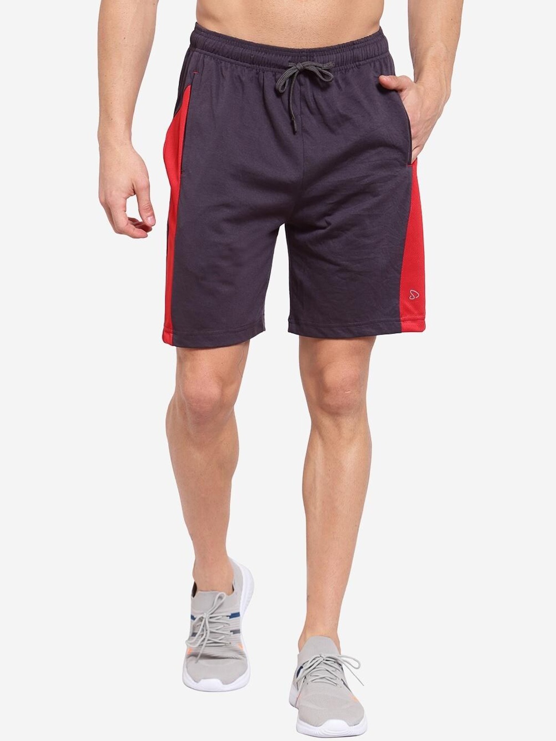 

SPORTO Men Charcoal Sports Shorts