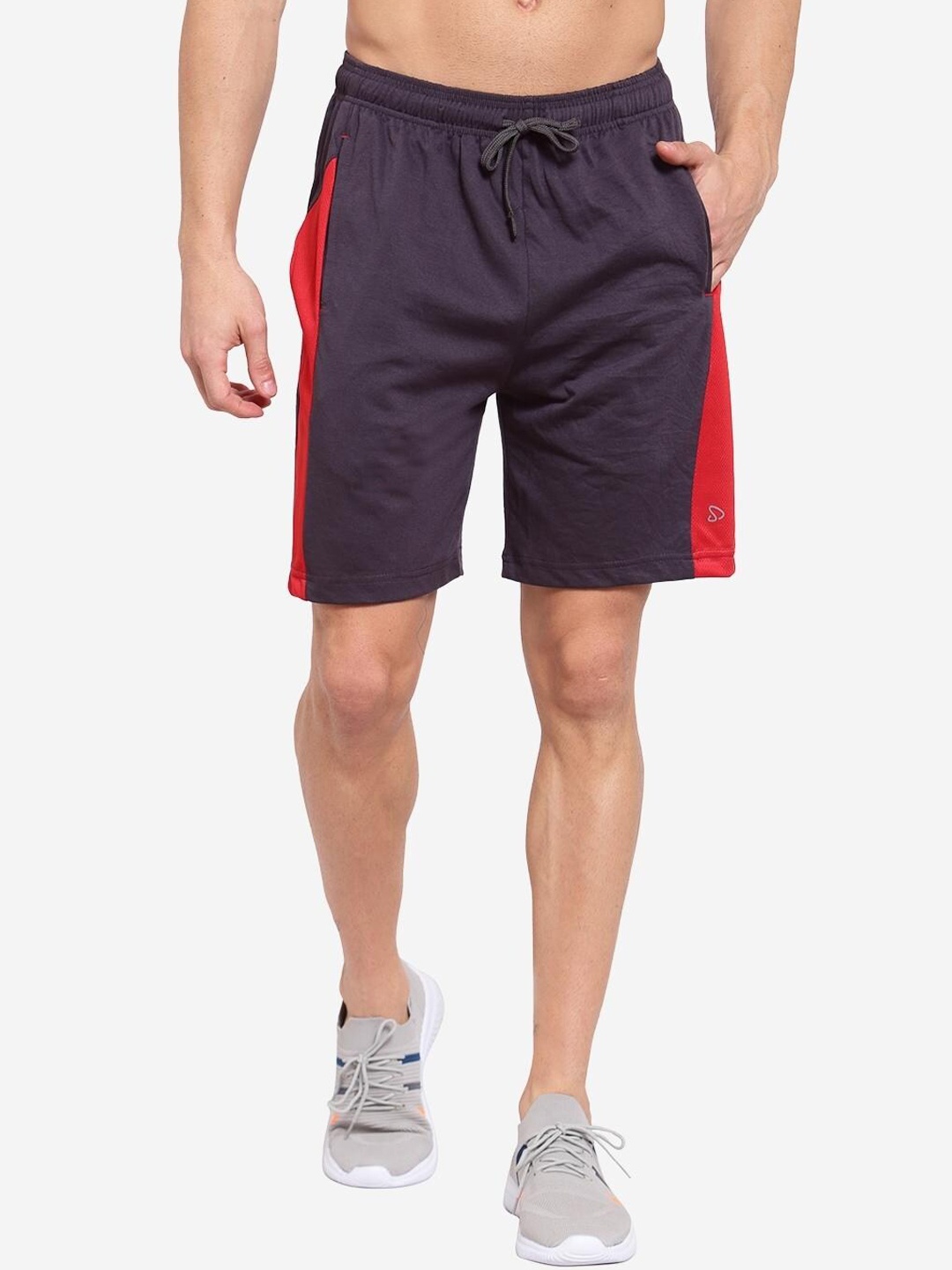 SPORTO Men Charcoal Sports Shorts