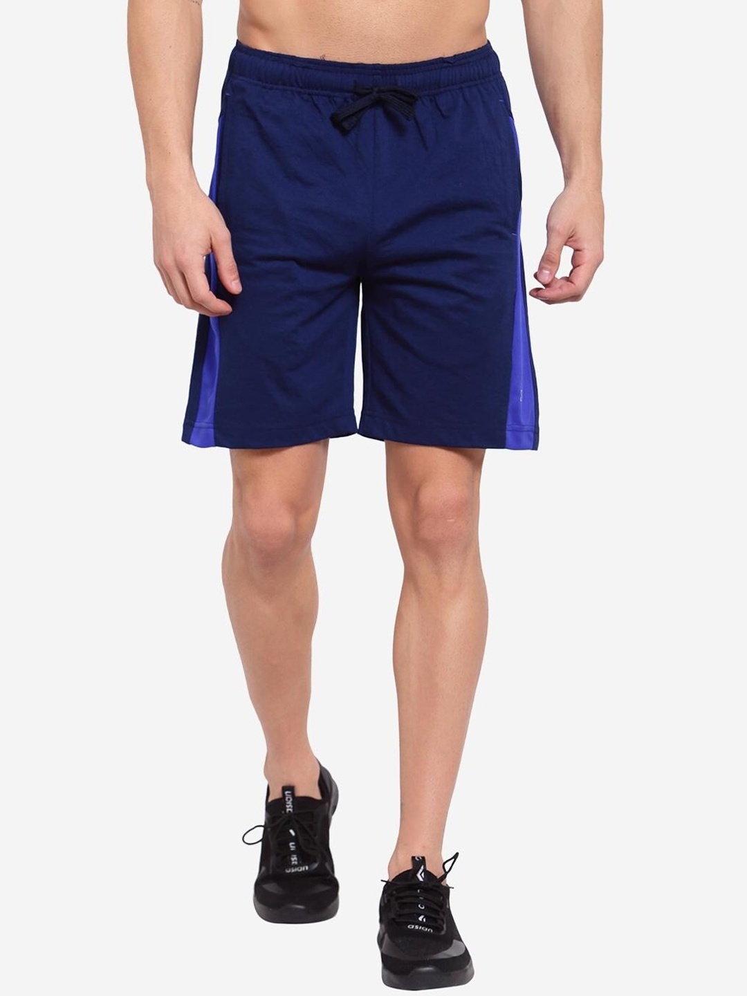 

SPORTO Men Navy Blue Sports Shorts