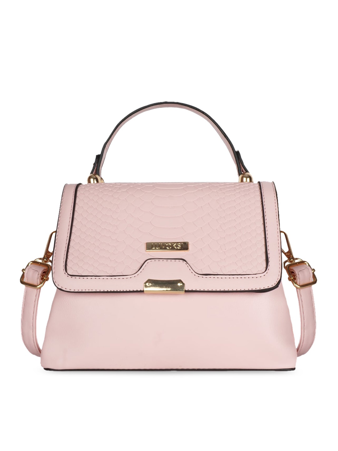 

Luvoksi Pink PU Structured Satchel