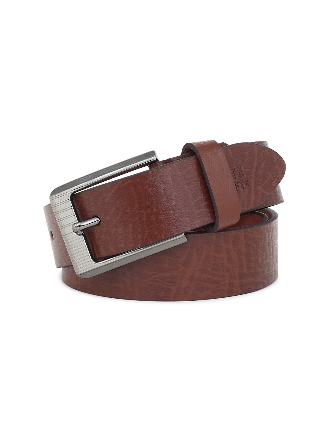 

Elite Crafts Men Brown Textured Leather Formal Belt