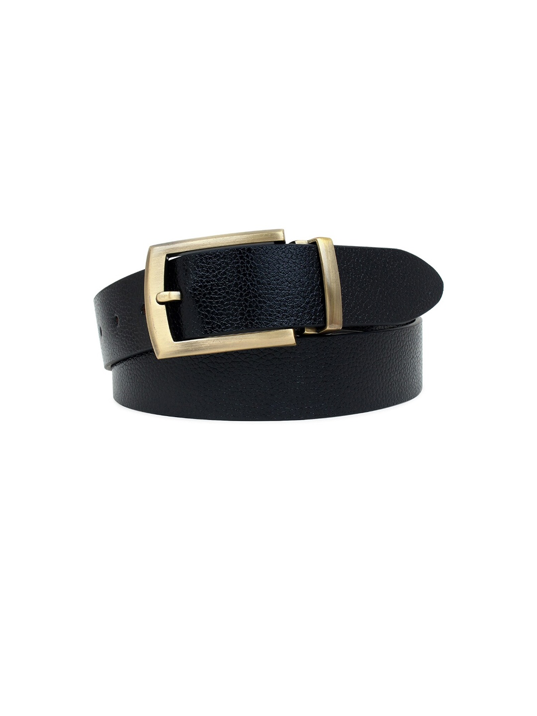 

Elite Crafts Men Black Textured Leather Formal Belt