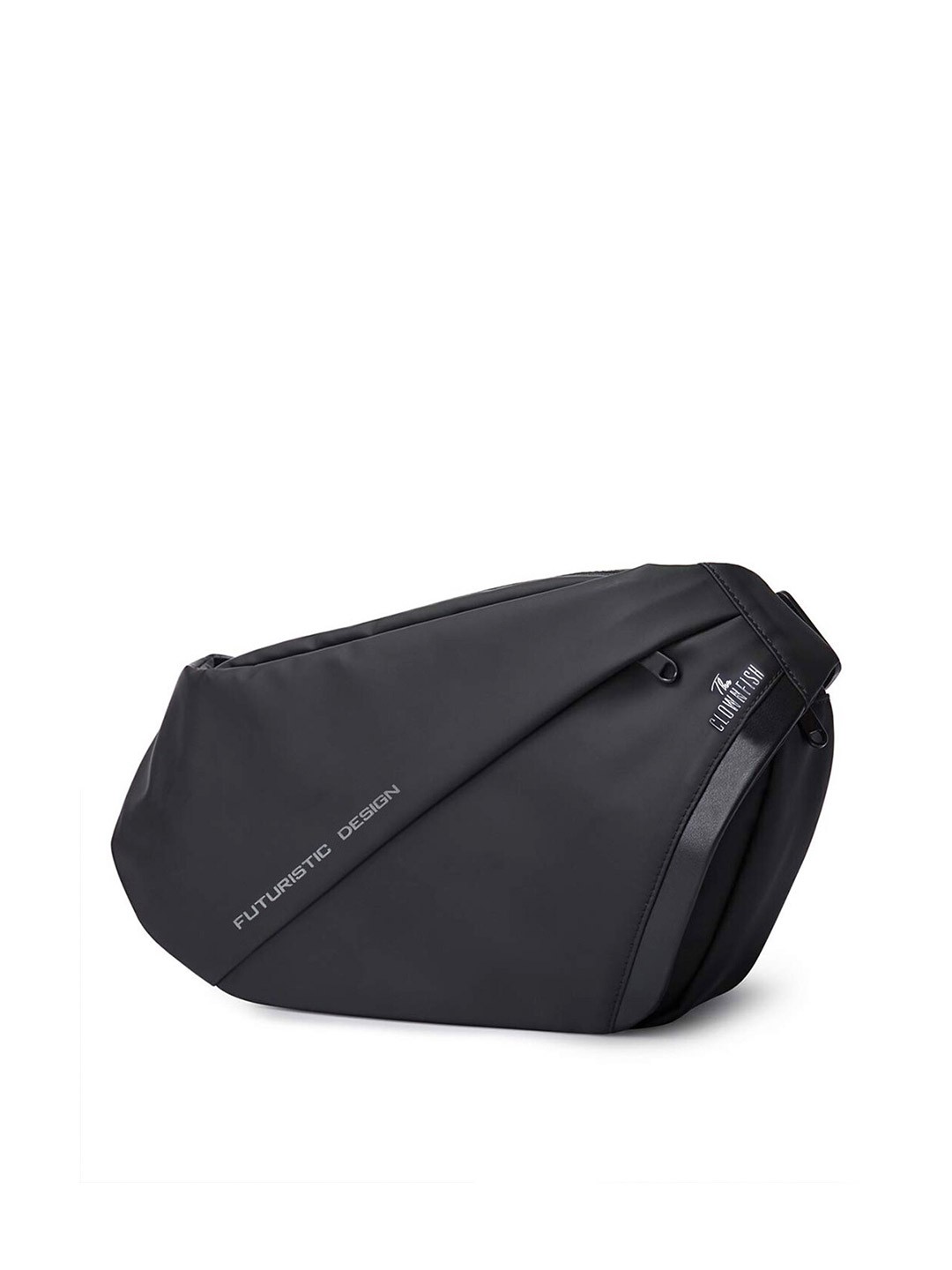 

THE CLOWNFISH Unisex Black Solid Cross Body Backpack