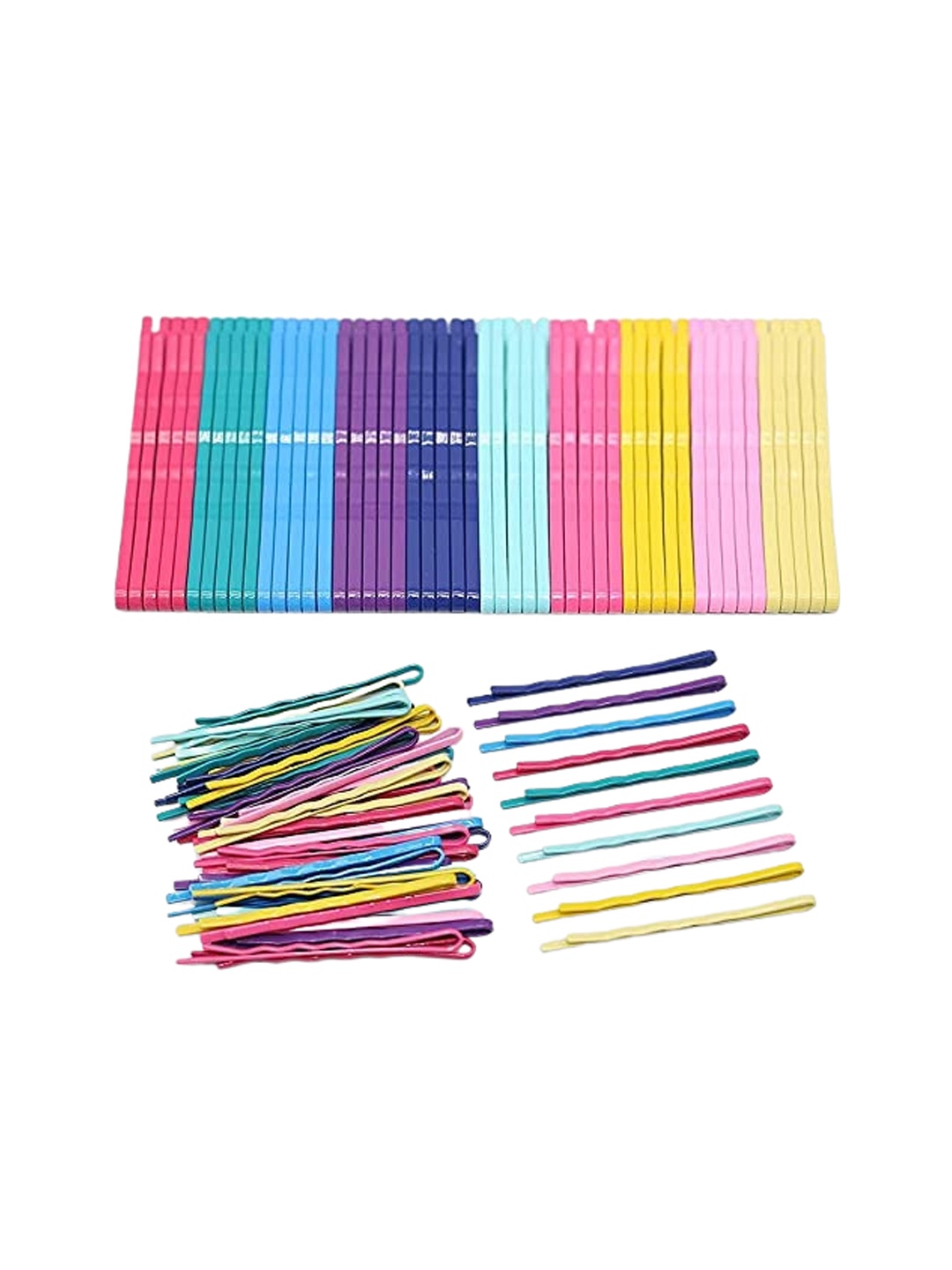 

CHRONEX Set Of 20 Metal Multicolor Tic Tac Hair Clips, Multi