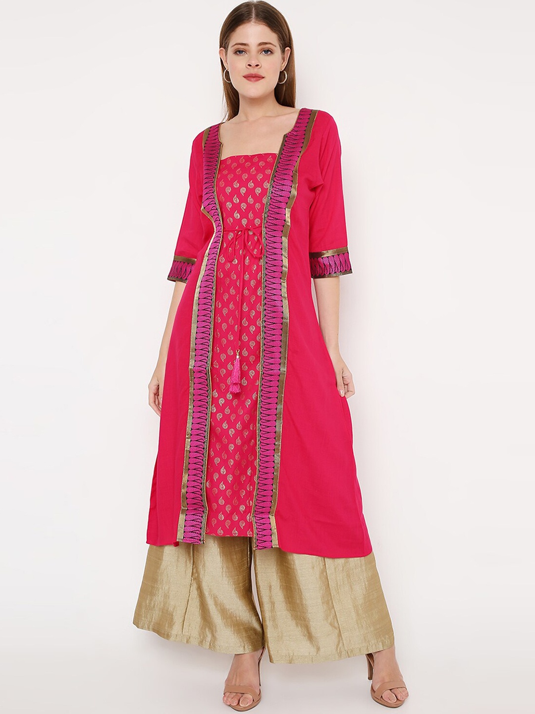 

Peppertree Women Pink Ethnic Dresses