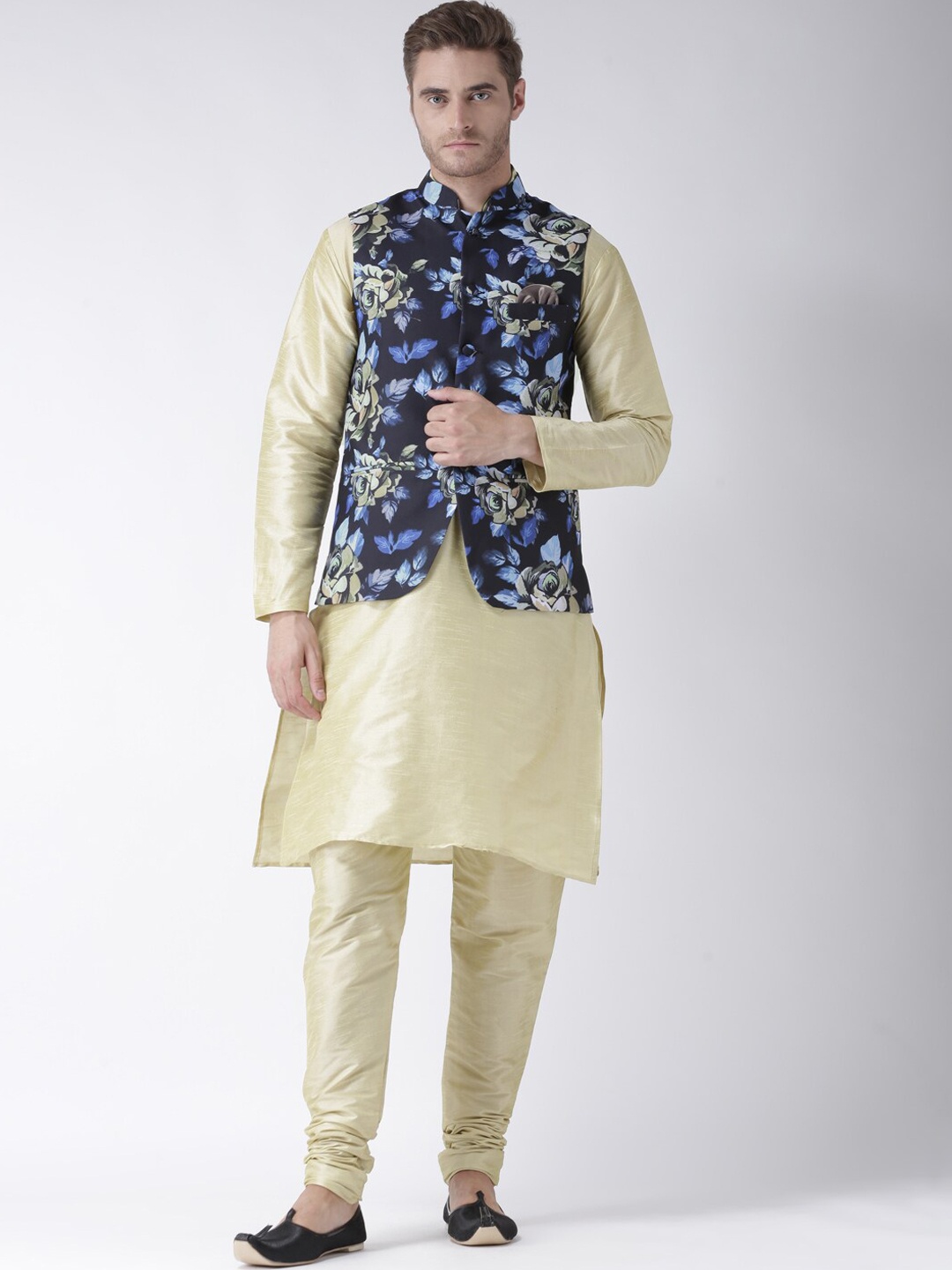 

Hangup Men Kurta with Pyjamas, Green