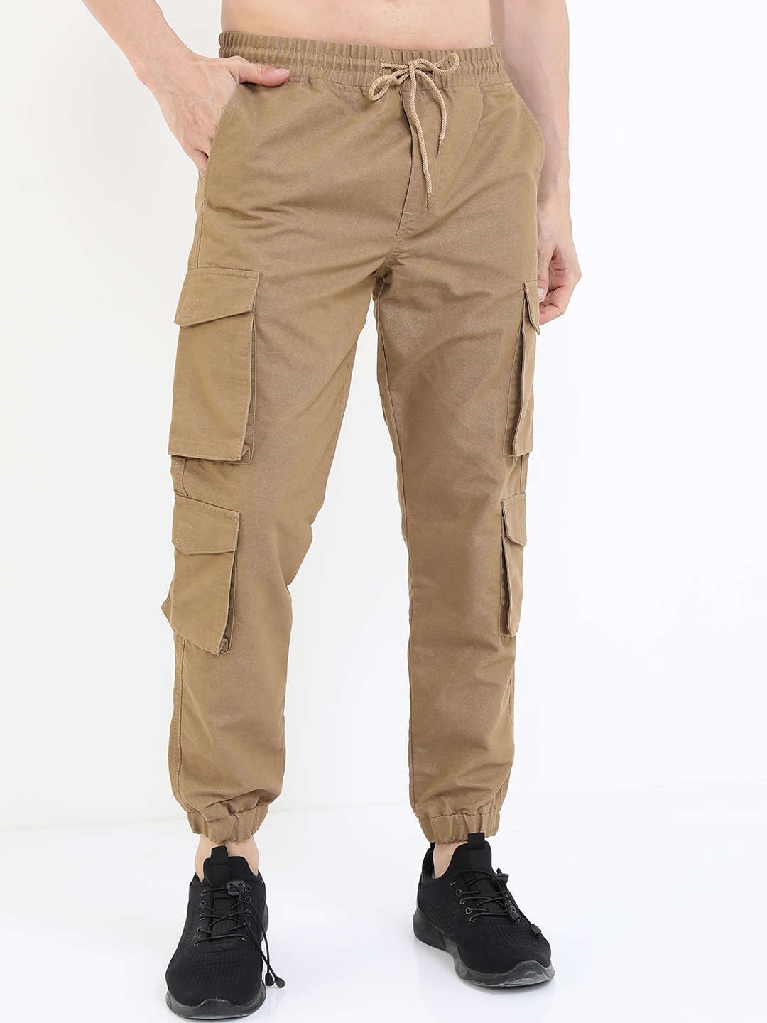

HIGHLANDER Men Cargo Joggers, Khaki
