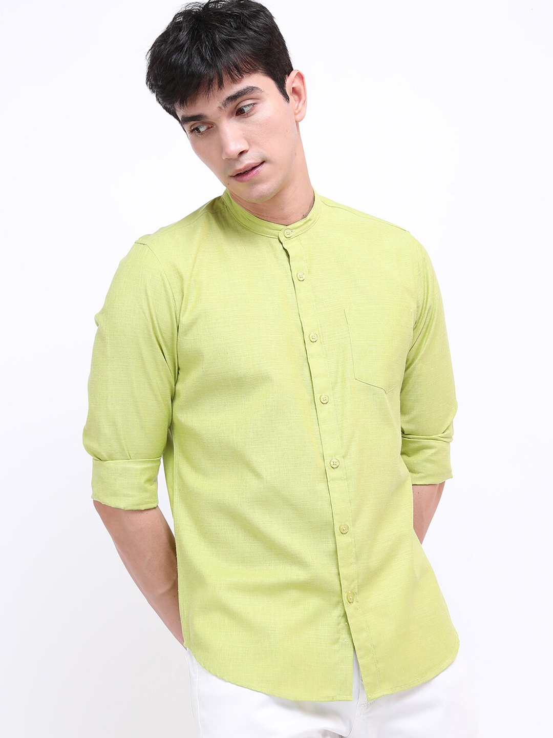 

KETCH Men Lime Green Slim Fit Casual Shirt