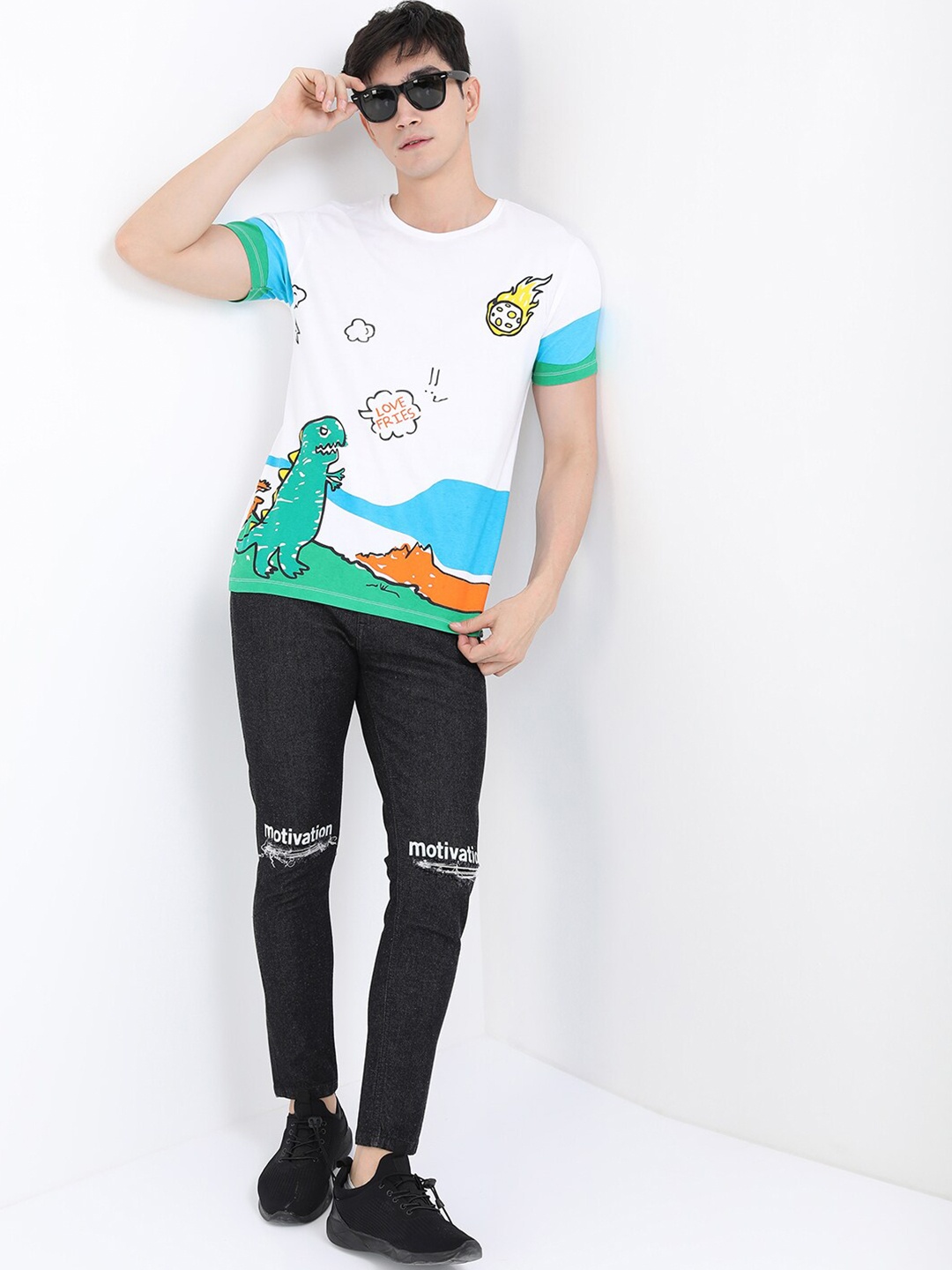 

KETCH Men White Slim Fit T-shirt