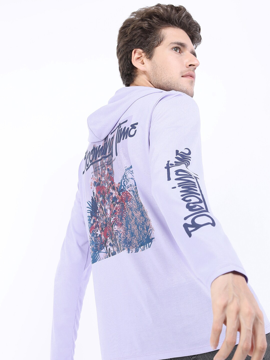

KETCH Men Purple Typography Printed Slim Fit T-shirt