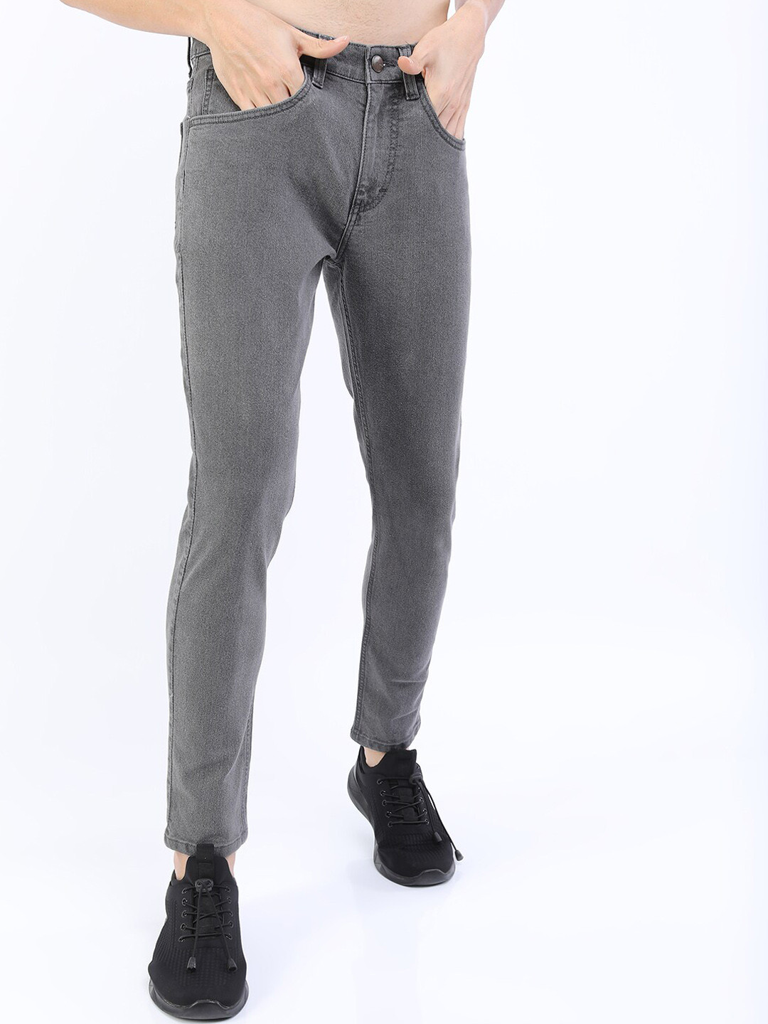 

KETCH Men Grey Tapered Fit Cotton Stretchable Jeans