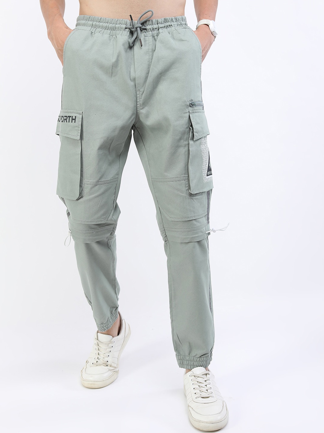 

KETCH Men Grey Printed Jogger Trouser