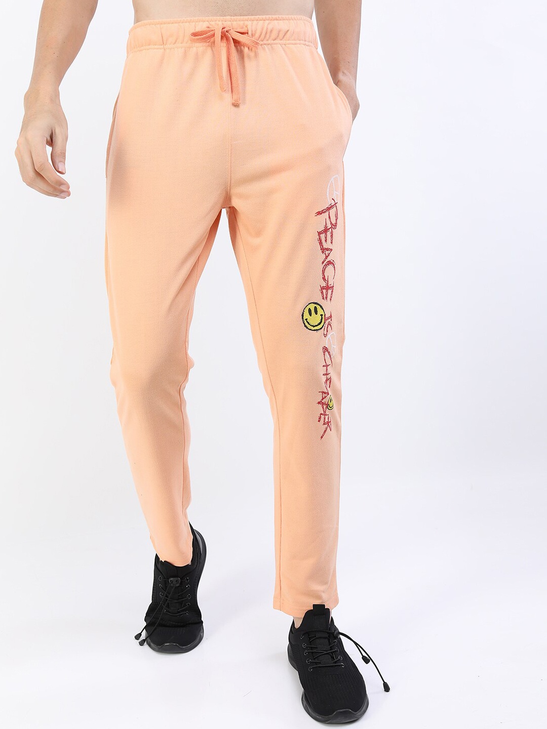 

KETCH Men Regular Fit Solid Track Pants, Peach