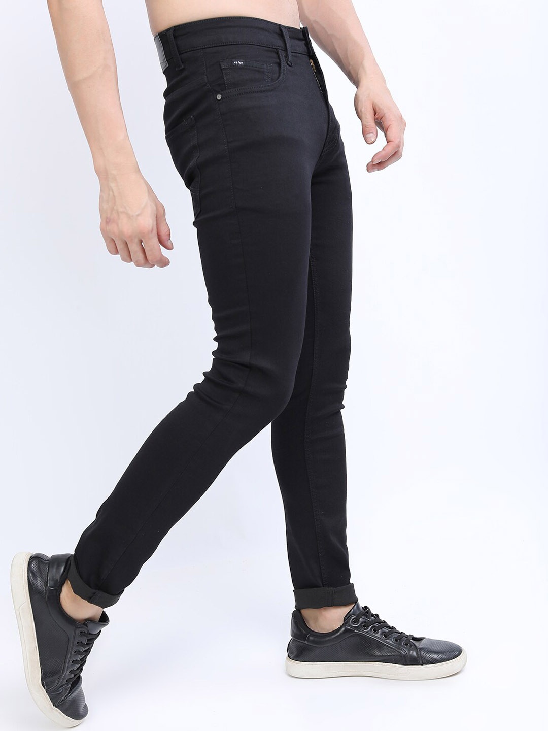 

KETCH Men Black Skinny Fit Clean look Stretchable Jeans