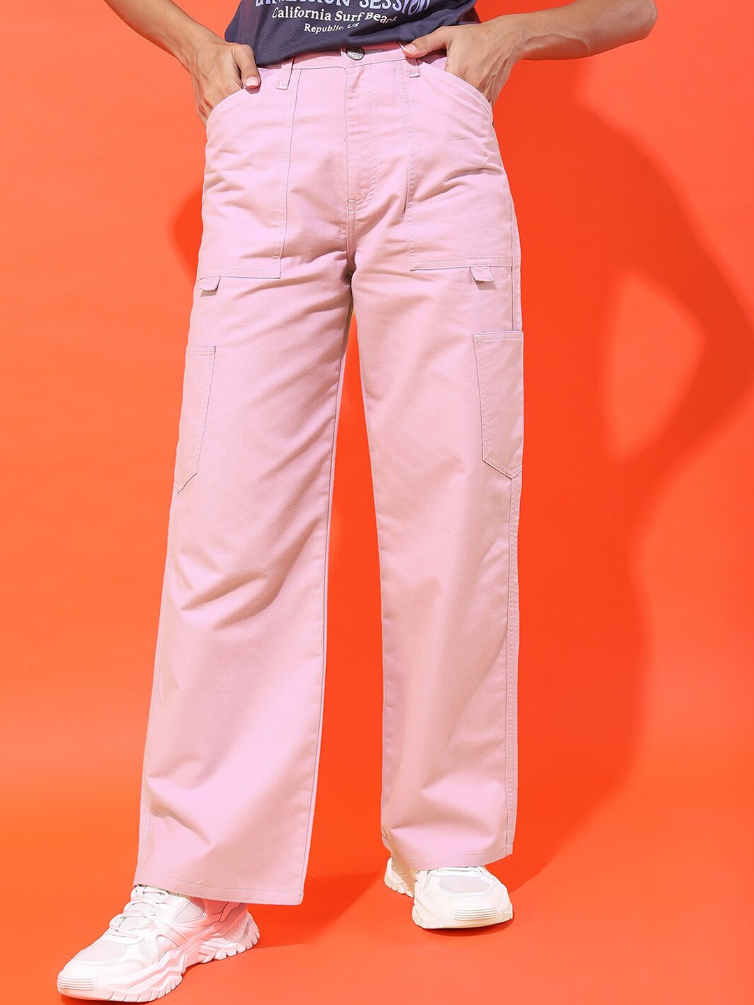 

Tokyo Talkies Women Purple Flared Jeans