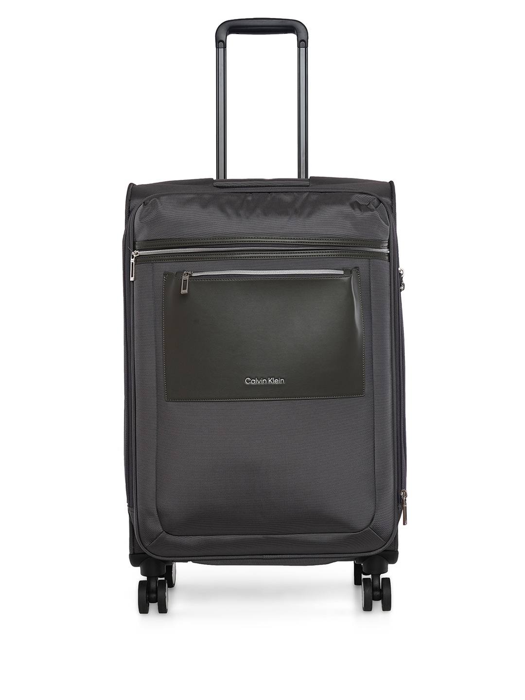 

Calvin Klein UNION SQUARE Range Dark Grey Color Soft Case Polyester Medium Size LUGGAGE