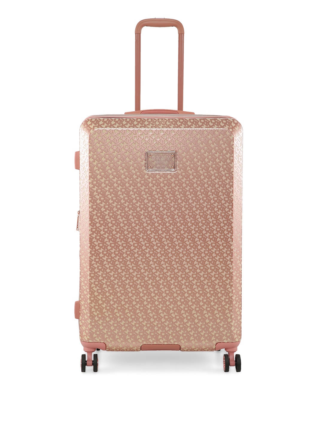 

DKNY SIGNATURE HARDSIDE Range Textured Hard-Sided Large Trolley Suitcases, Rose gold