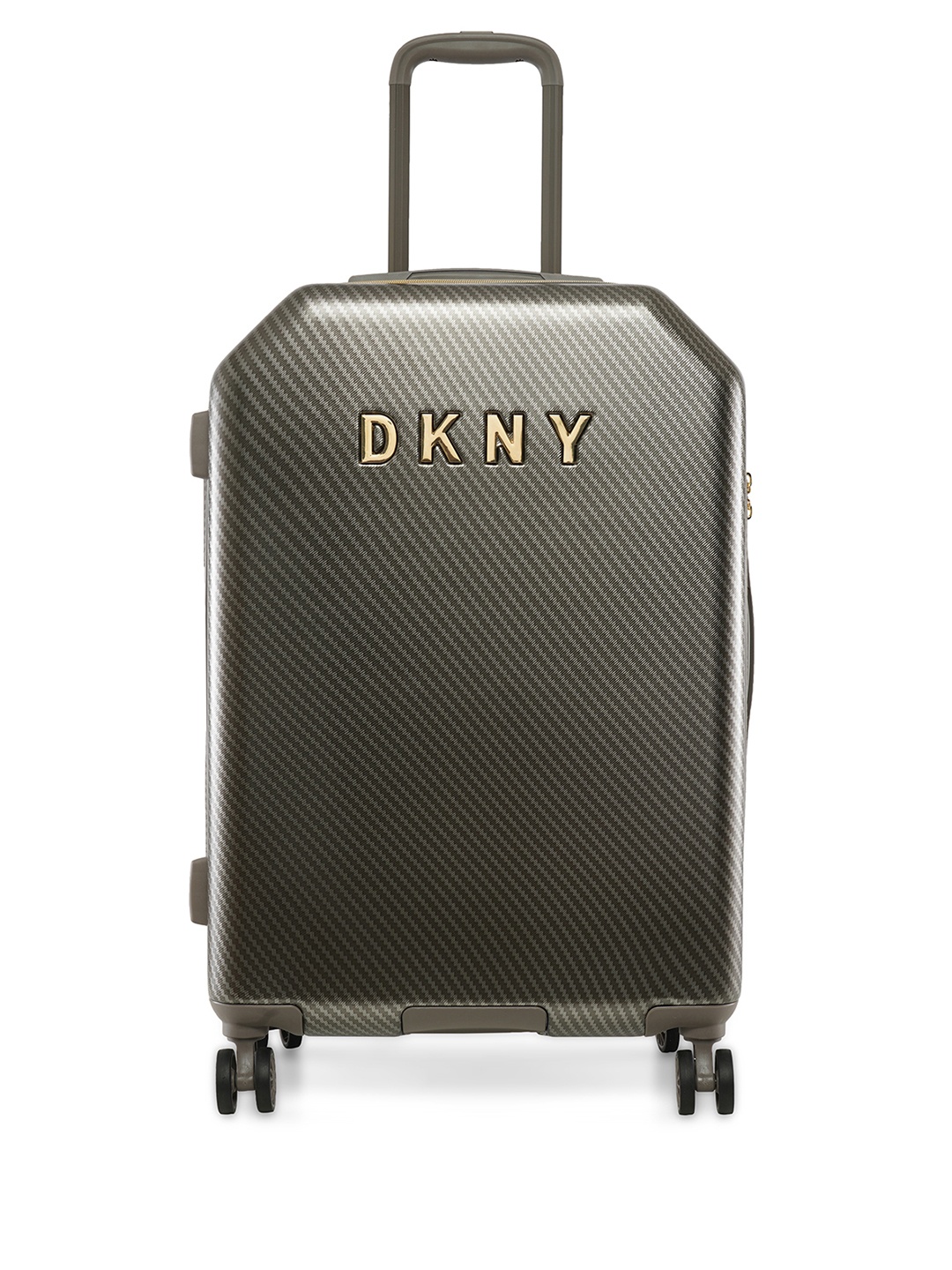 

DKNY ALLURE 2.0 Range Printed Hard-Sided Medium Trolley Suitcases, Grey