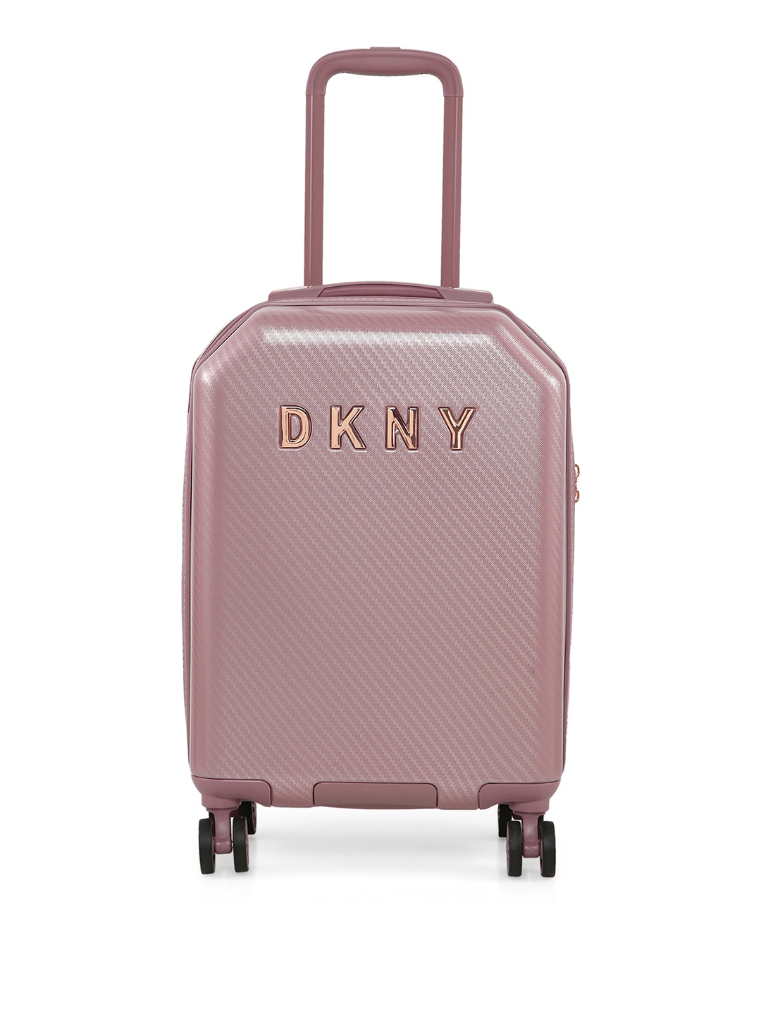 

DKNY ALLURE 2.0 Range Solid Hard Side Cabin Trolley Suitcase, Pink