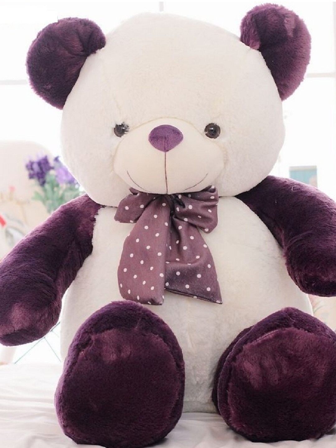 

SKYLOFTS Kids Giant Stuffed Teddy Bear Soft Toy, Purple